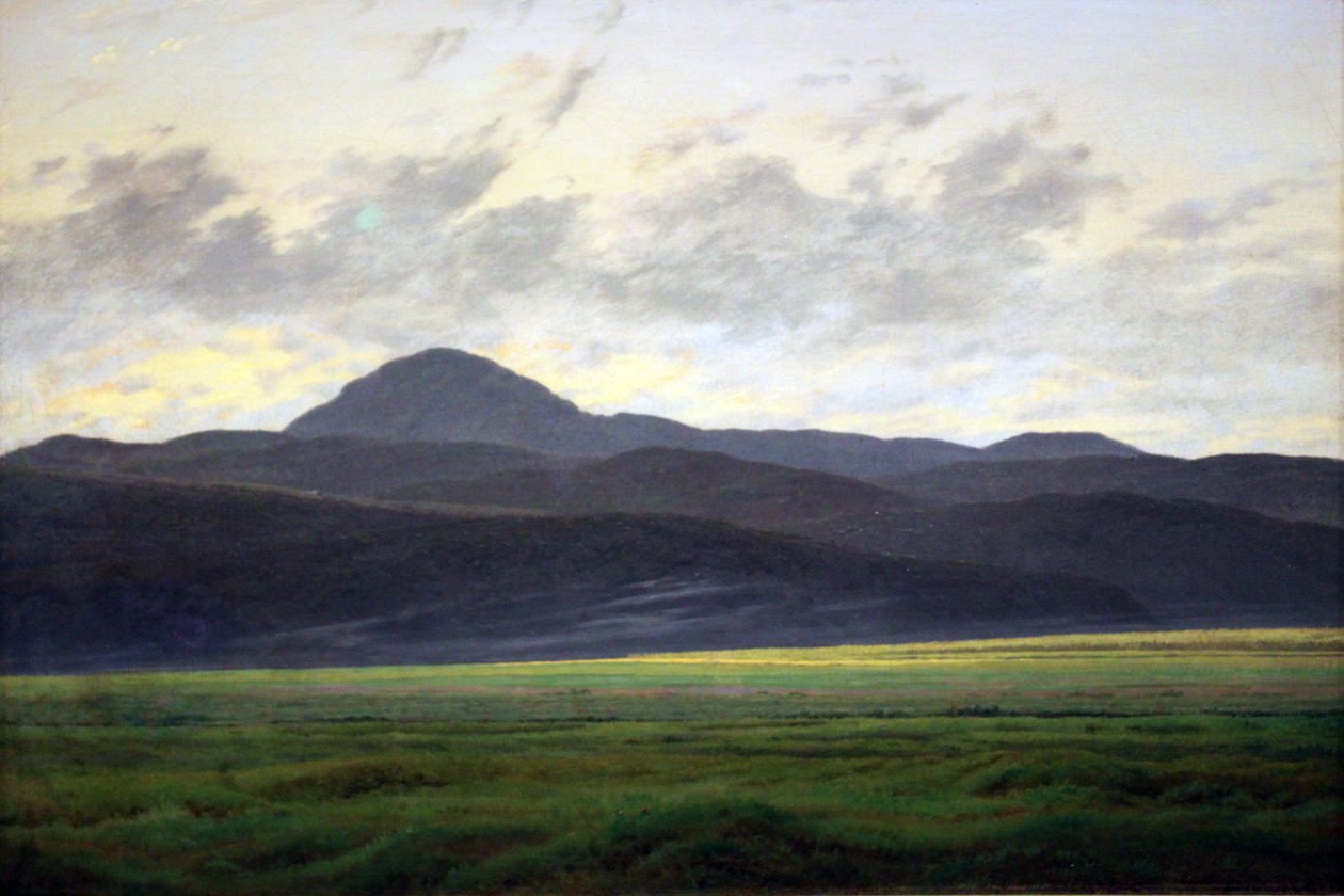 Bjerglandskab i Bohemis af Caspar David Friedrich