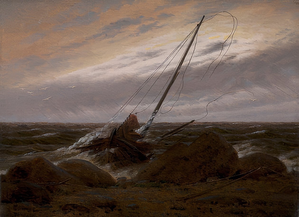 Efter stormen. 1817 af Caspar David Friedrich