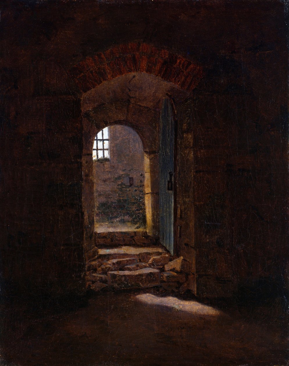 "" Entrance door of the "Ecole Royale de Meissen" "dani af Caspar David Friedrich