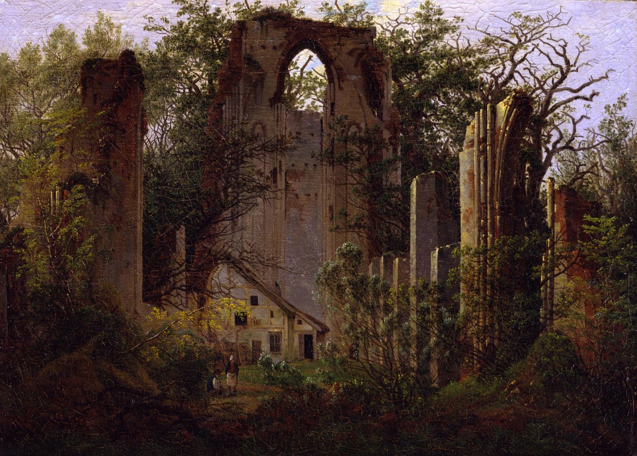 Ruinen Eldena af Caspar David Friedrich