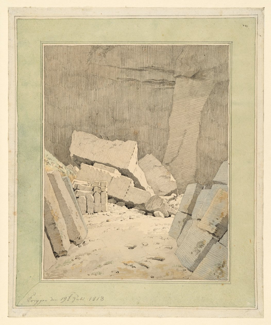 Stenbrud ved Krippen af Caspar David Friedrich