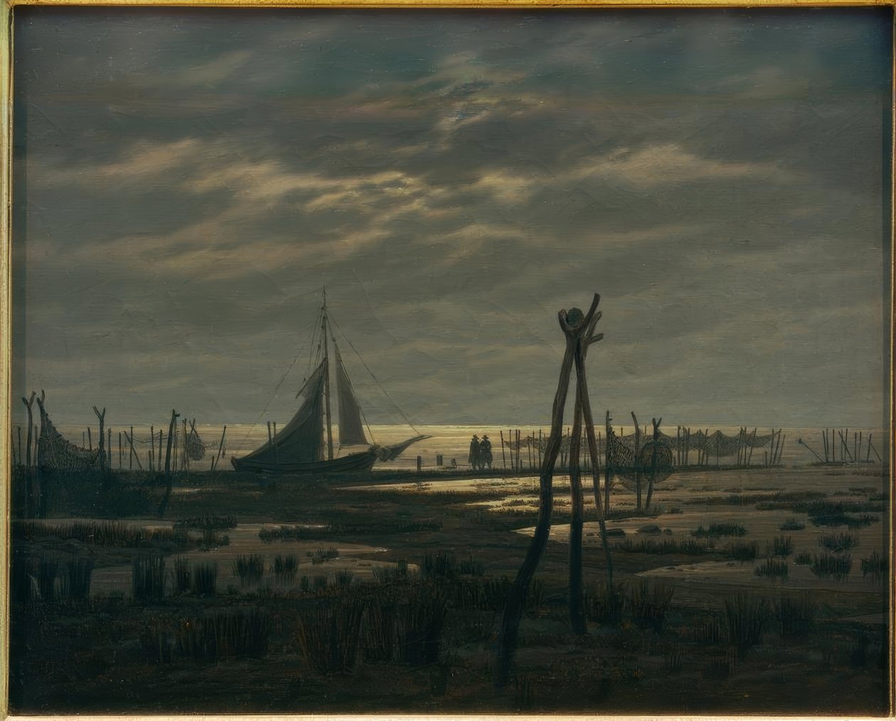 Sumpfiger Strand af Caspar David Friedrich
