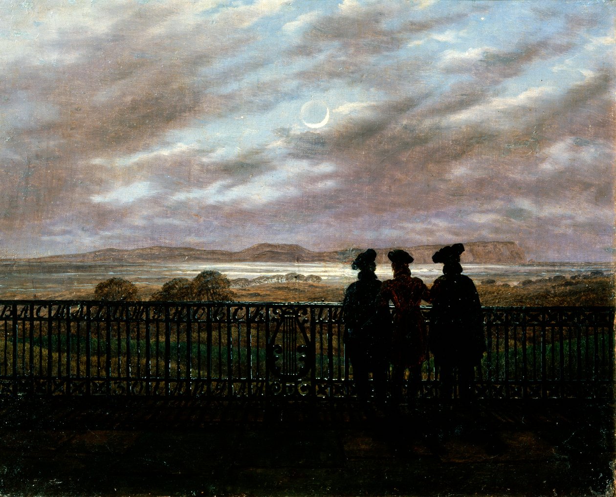 Digterne V.A. Zhukovsky, S.I. Turgenev og A.I. Turgenev, slutningen af 1820
