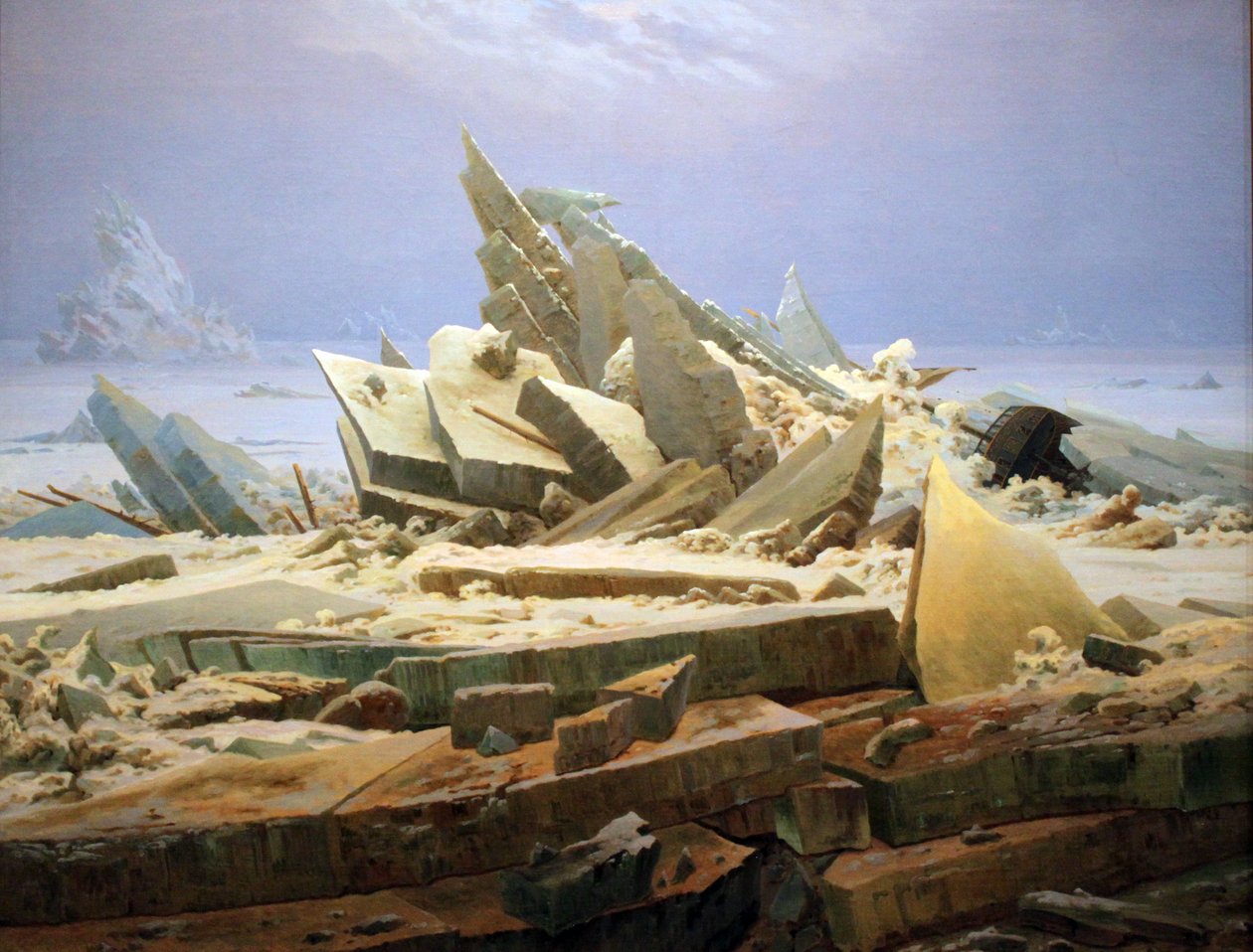 Havet af is (Håbets vrag) af Caspar David Friedrich
