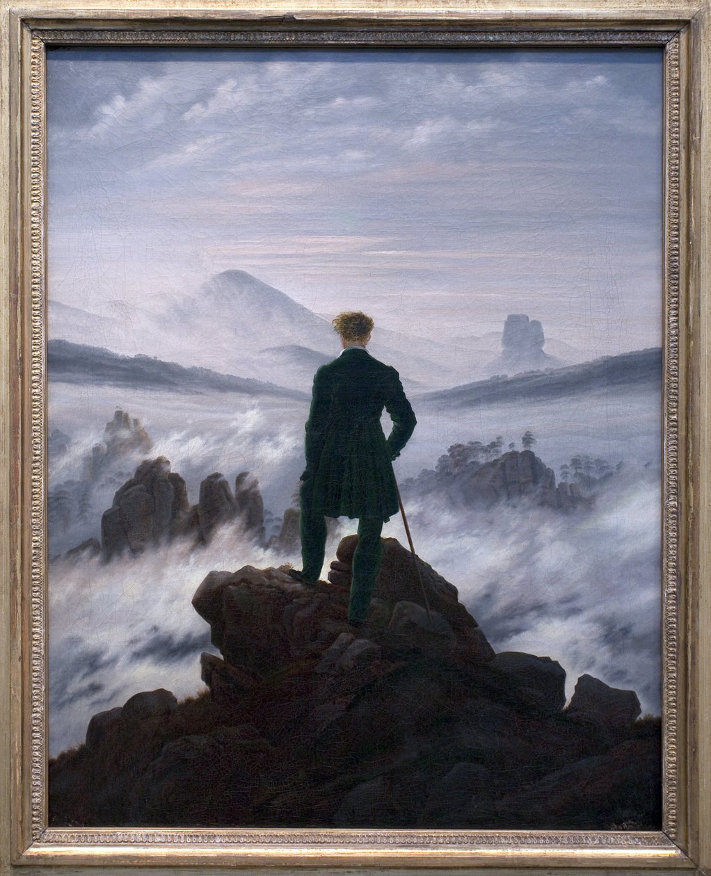Vandreren over Tågehavet, c.1817 af Caspar David Friedrich