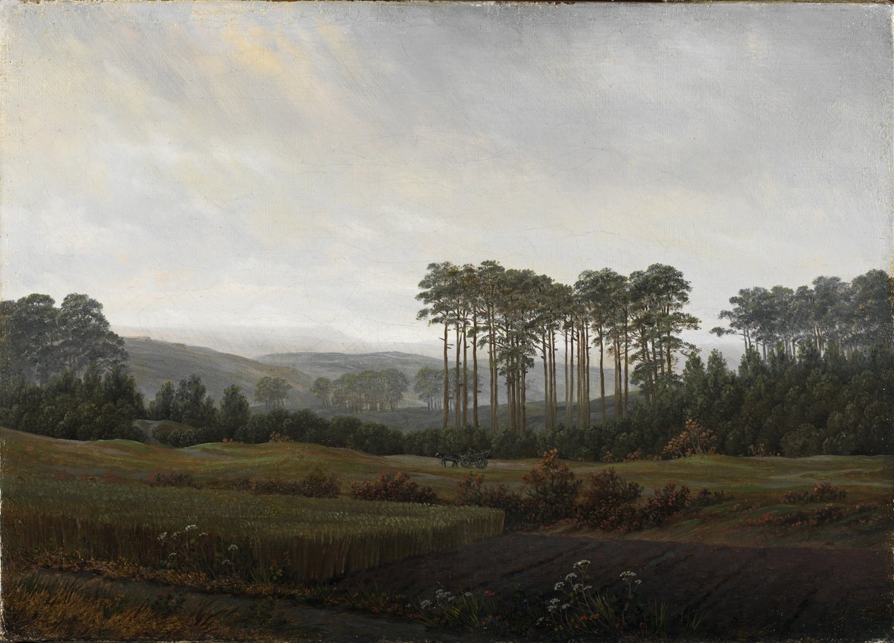 Tiderne på dagen: Eftermiddagen, 1821-1822 af Caspar David Friedrich