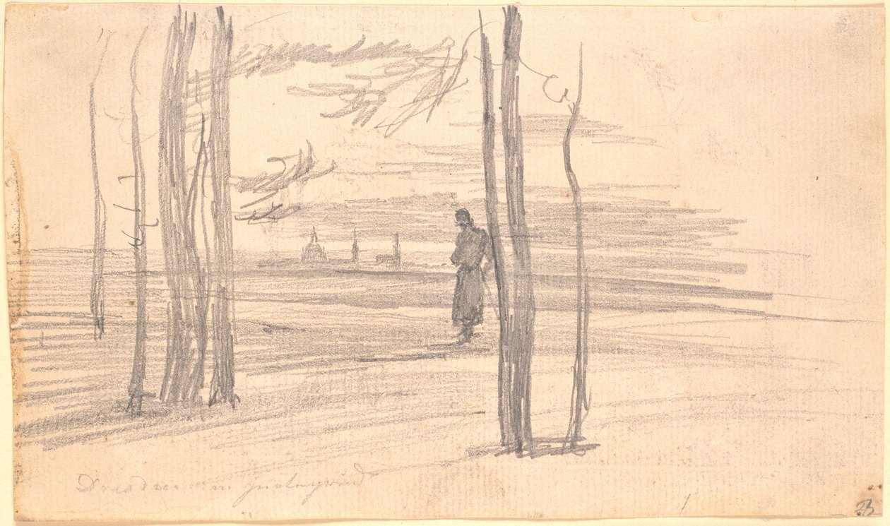 Udsigt over Dresden af Caspar David Friedrich