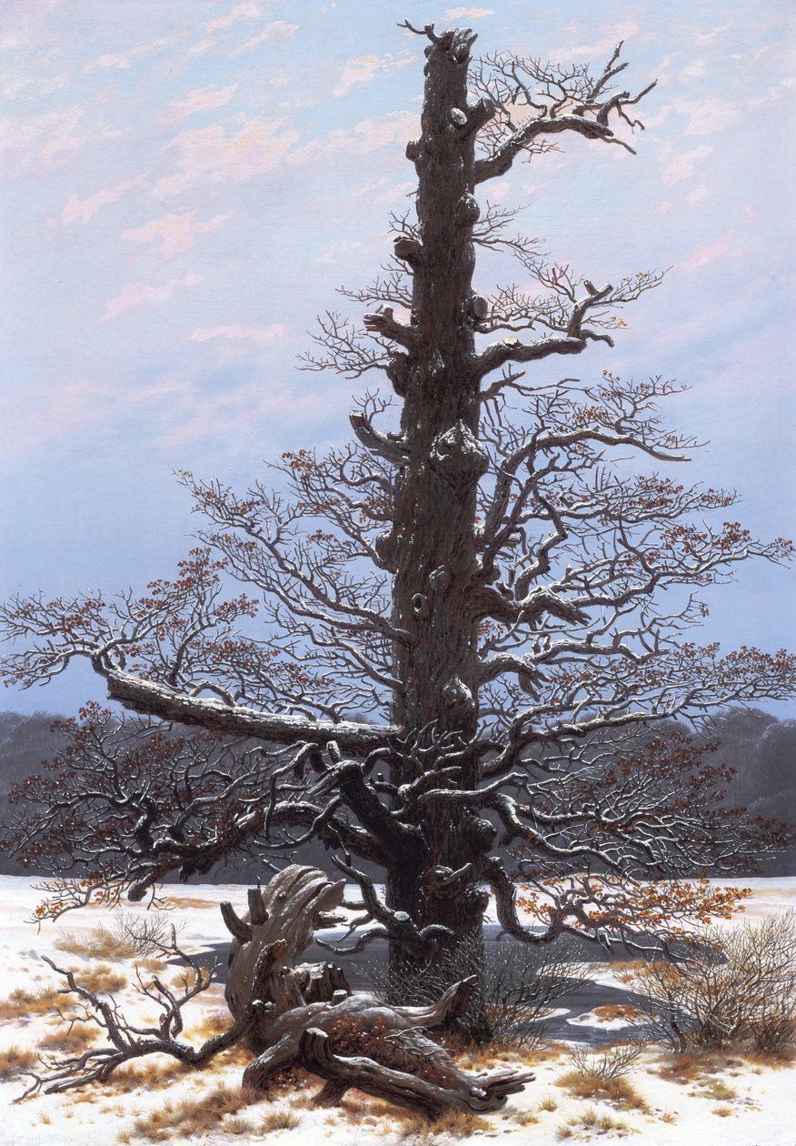Vinterlandskab (kaldet træ) af Caspar David Friedrich