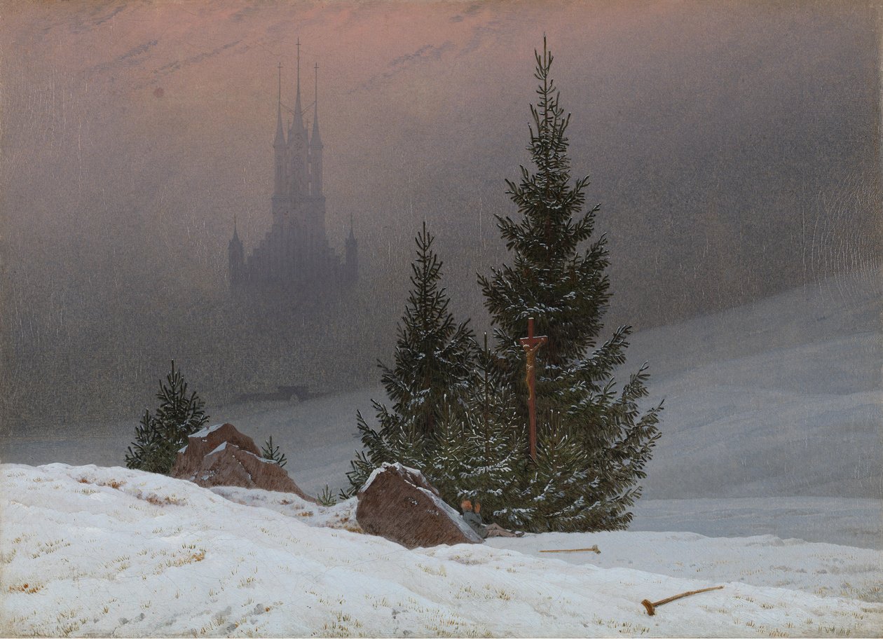 Vinterlandskab af Caspar David Friedrich