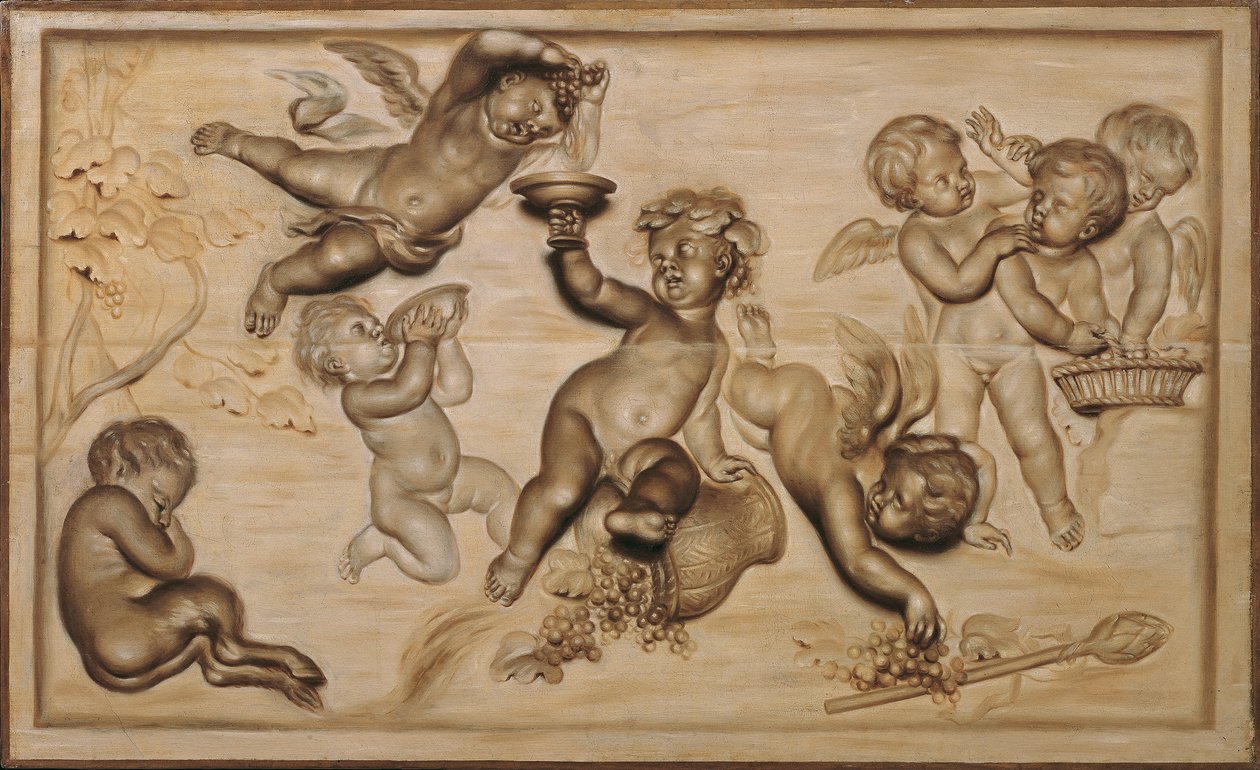 Kinderbacchanal af Caspar Franz Sambach