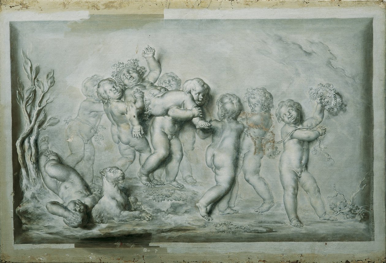 Kinderbacchanal af Caspar Franz Sambach