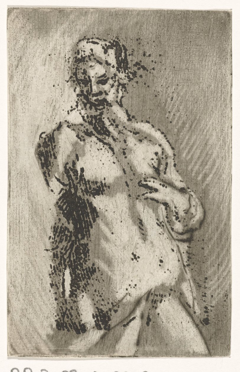 Torso af nøgen mand af Caspar Jacobsz. Philips