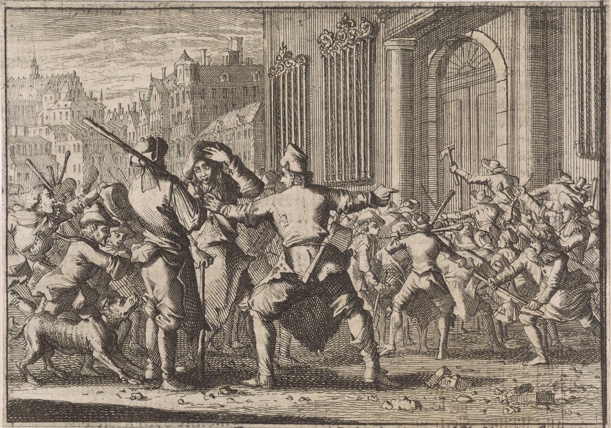 Oprør i Barcelona, ​​1640 af Caspar Luyken (attributed to)