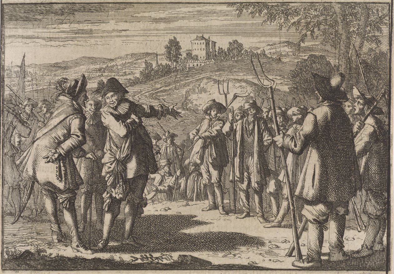 De engelske bønders oprør, 1645 af Caspar Luyken (attributed to)