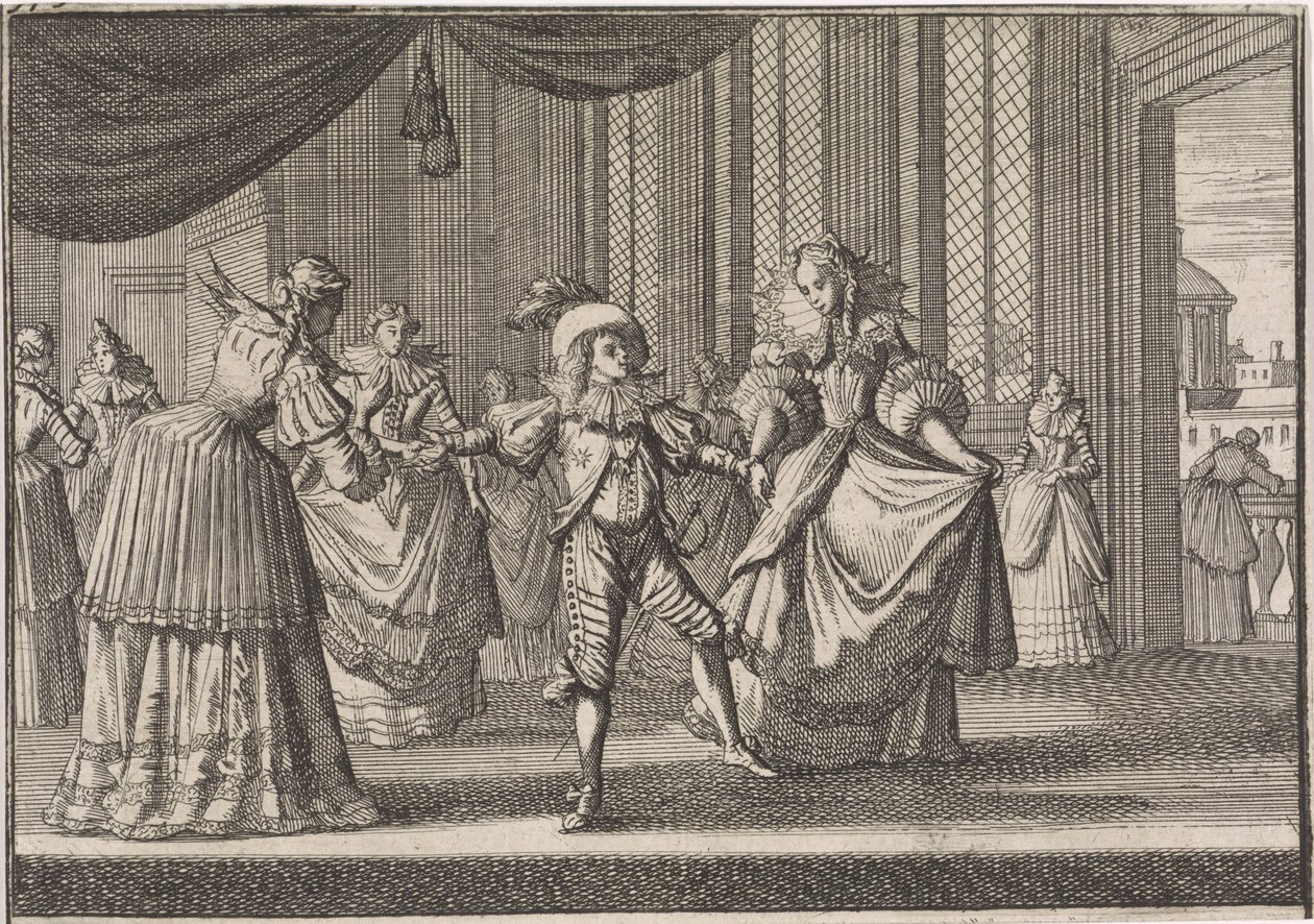 Uddannelse af Balthazar Karel, den ældste søn af kong Philip IV, 1642 af Caspar Luyken (attributed to)