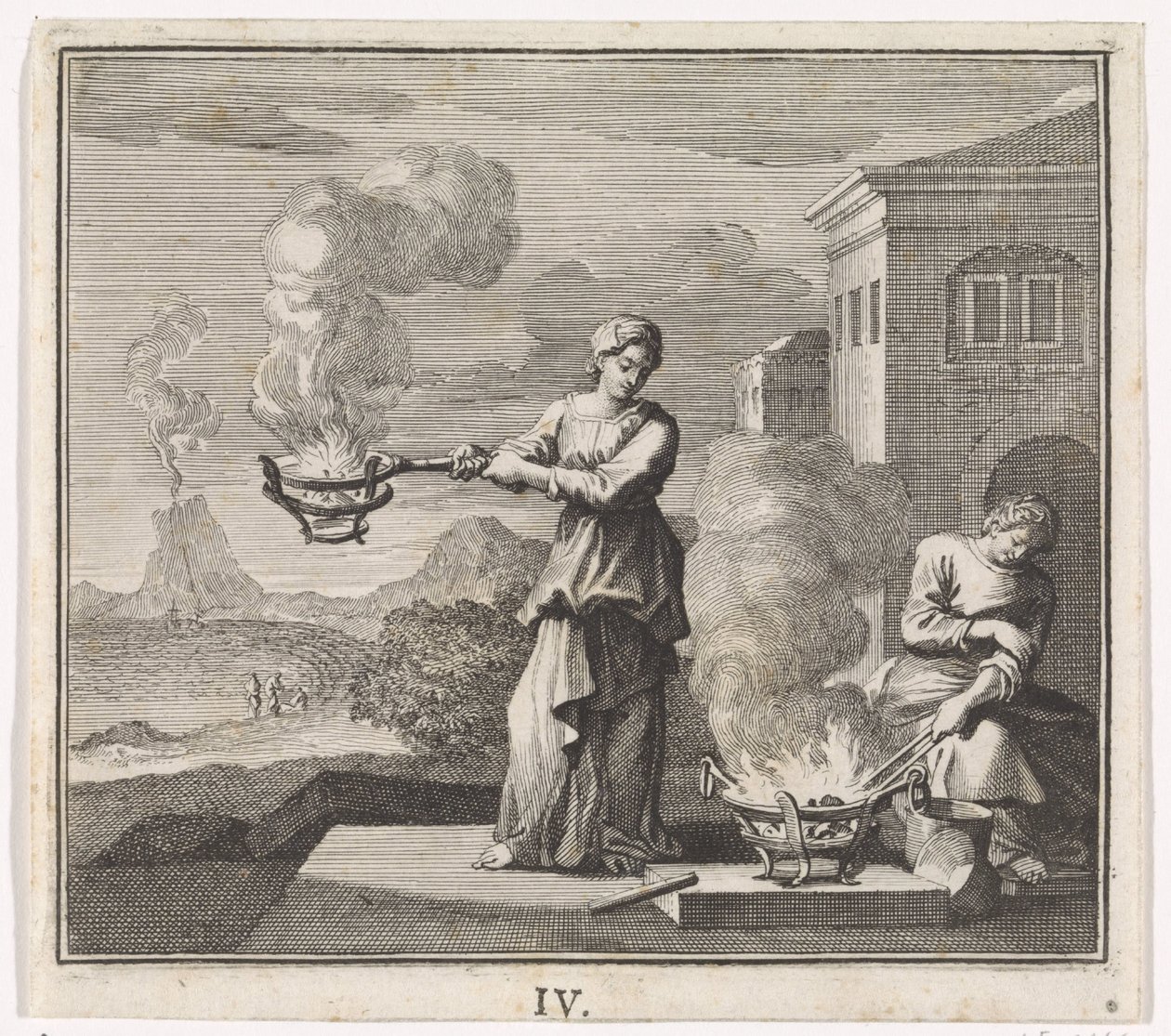 Emblem: ild af Caspar Luyken