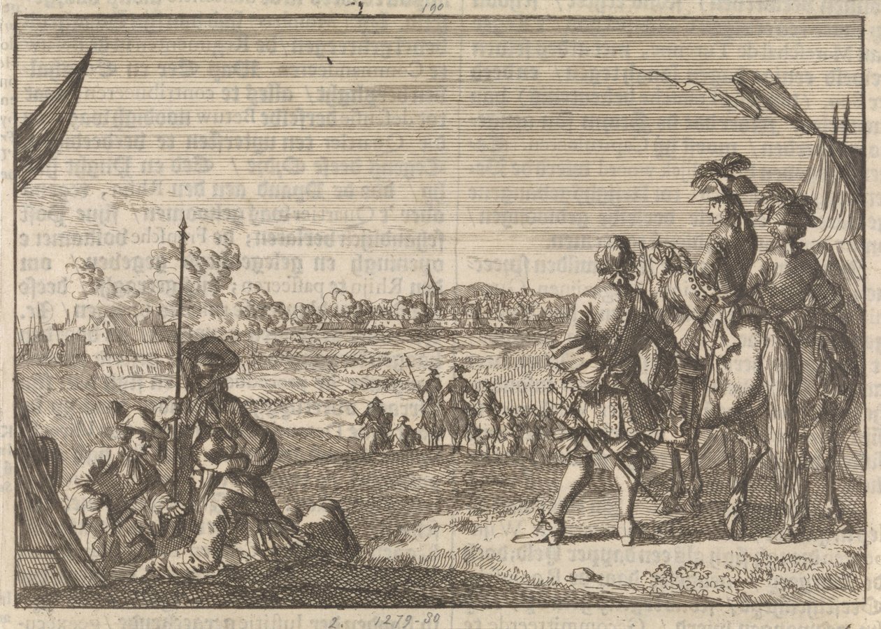 Indtog Nijmegen af ​​franskmændene, 1672 af Caspar Luyken