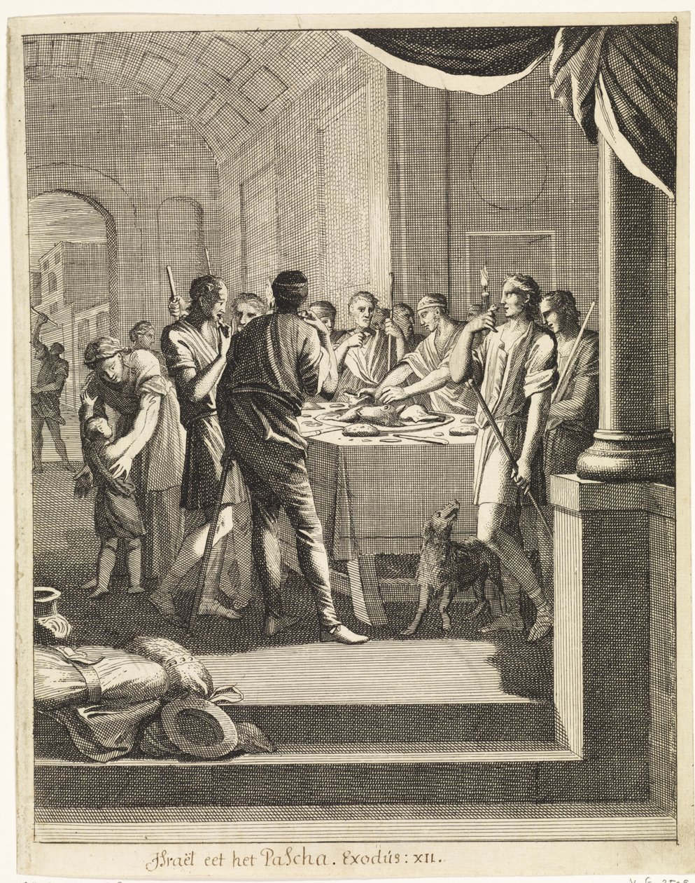 Israelitter spiser lam af Caspar Luyken