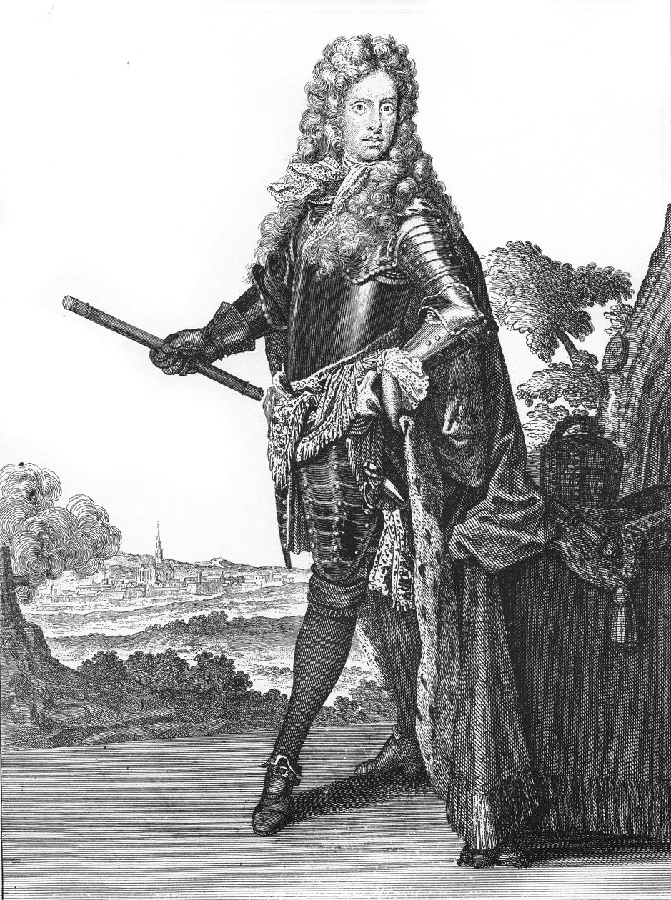 Joseph I, hellig romersk kejser 1678-1711 - Portræt af kejser Joseph I af det hellige imperium (1678-1711), tysk romersk kejser" I - tegninger af Caspar Luyken - graveret & udgivet af Christoph Weigel (Nürnberg 1703). af Caspar Luyken