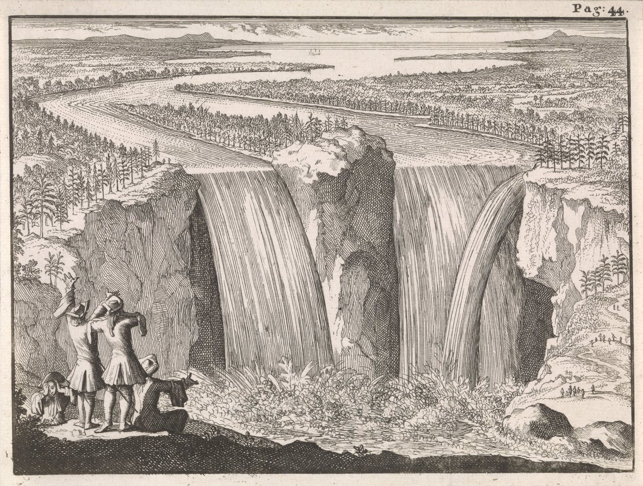 Niagara-vandfaldene af Caspar Luyken