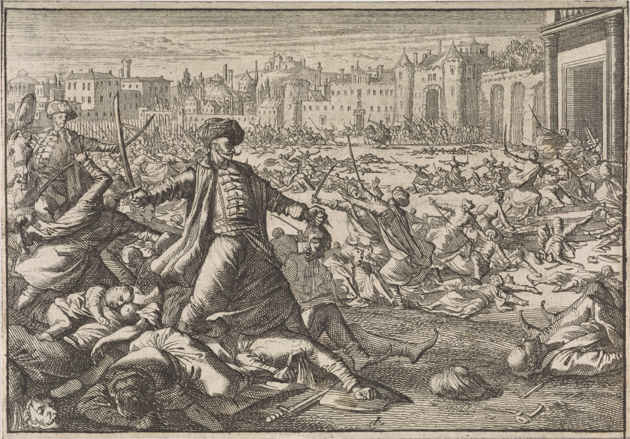 Tyrkernes erobring af Bagdad, 1638 af Caspar Luyken