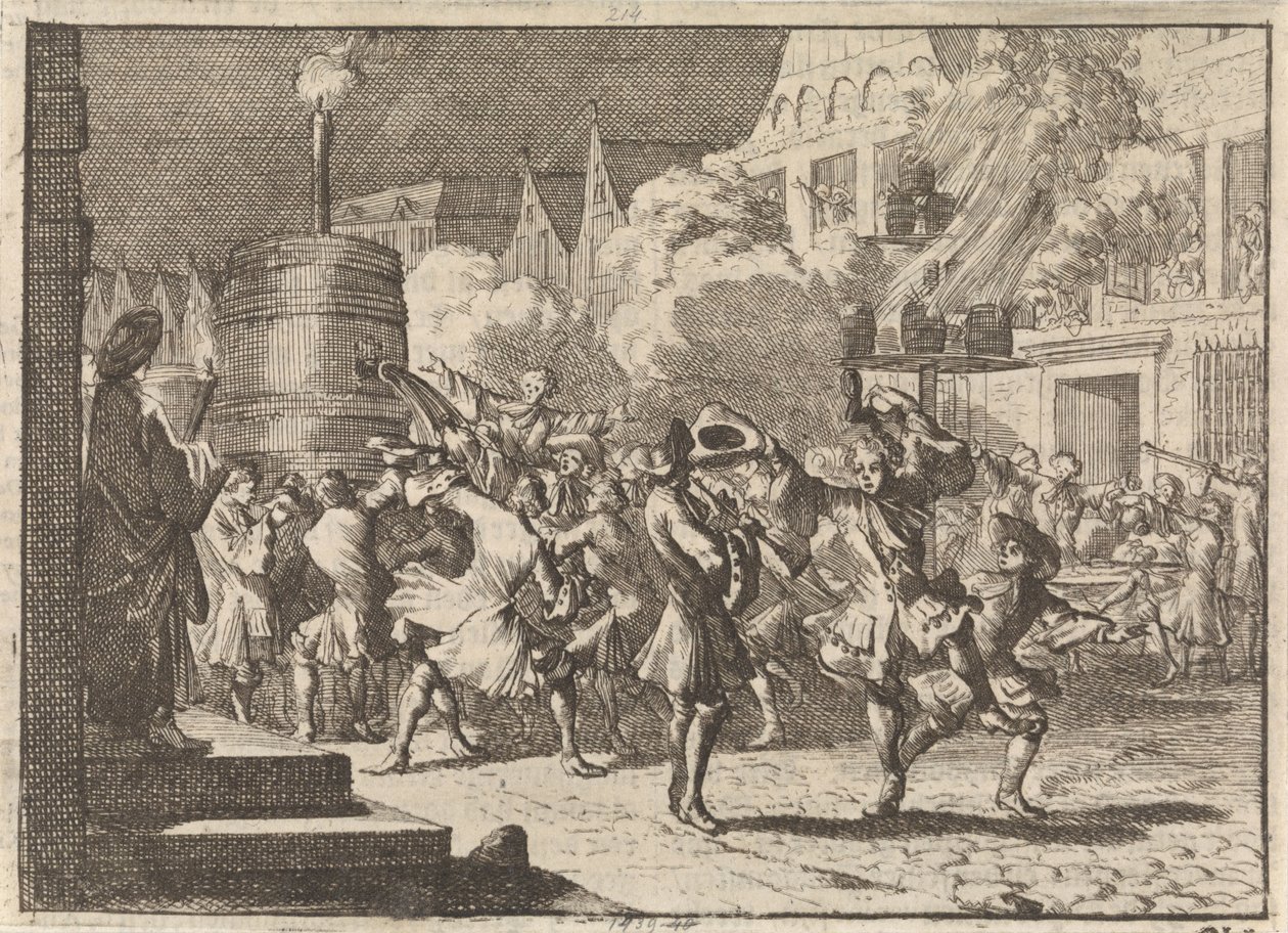 Glæde i Paris ved den falske rapport om William III