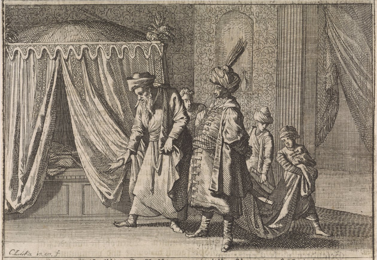 Pashas hustrus sygeleje, 1639 af Caspar Luyken