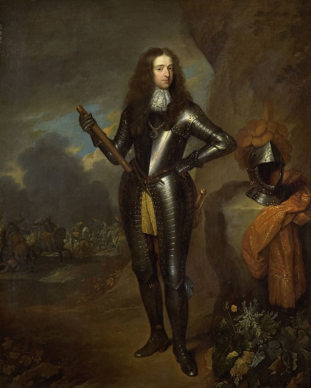 Vilhelm III (1650-1702), Prins af Orange og siden 1689, konge af England af Caspar Netscher (copy after)