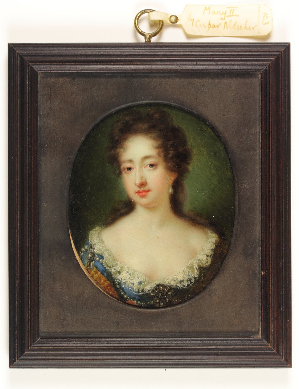 Mary II (akvarel på vellum) af Caspar Netscher