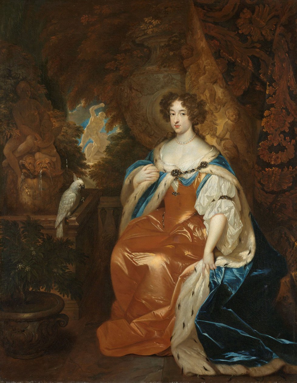 Portræt af Mary Stuart, kone til prins William III, ca. 1683 af Caspar Netscher