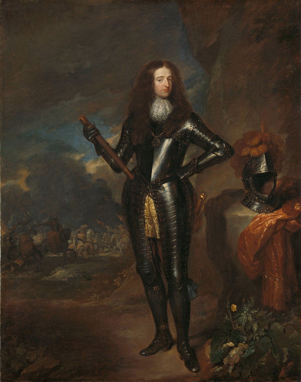 Portræt af Vilhelm III, Prins af Orange og Stadtholder, c.1680-84 af Caspar Netscher