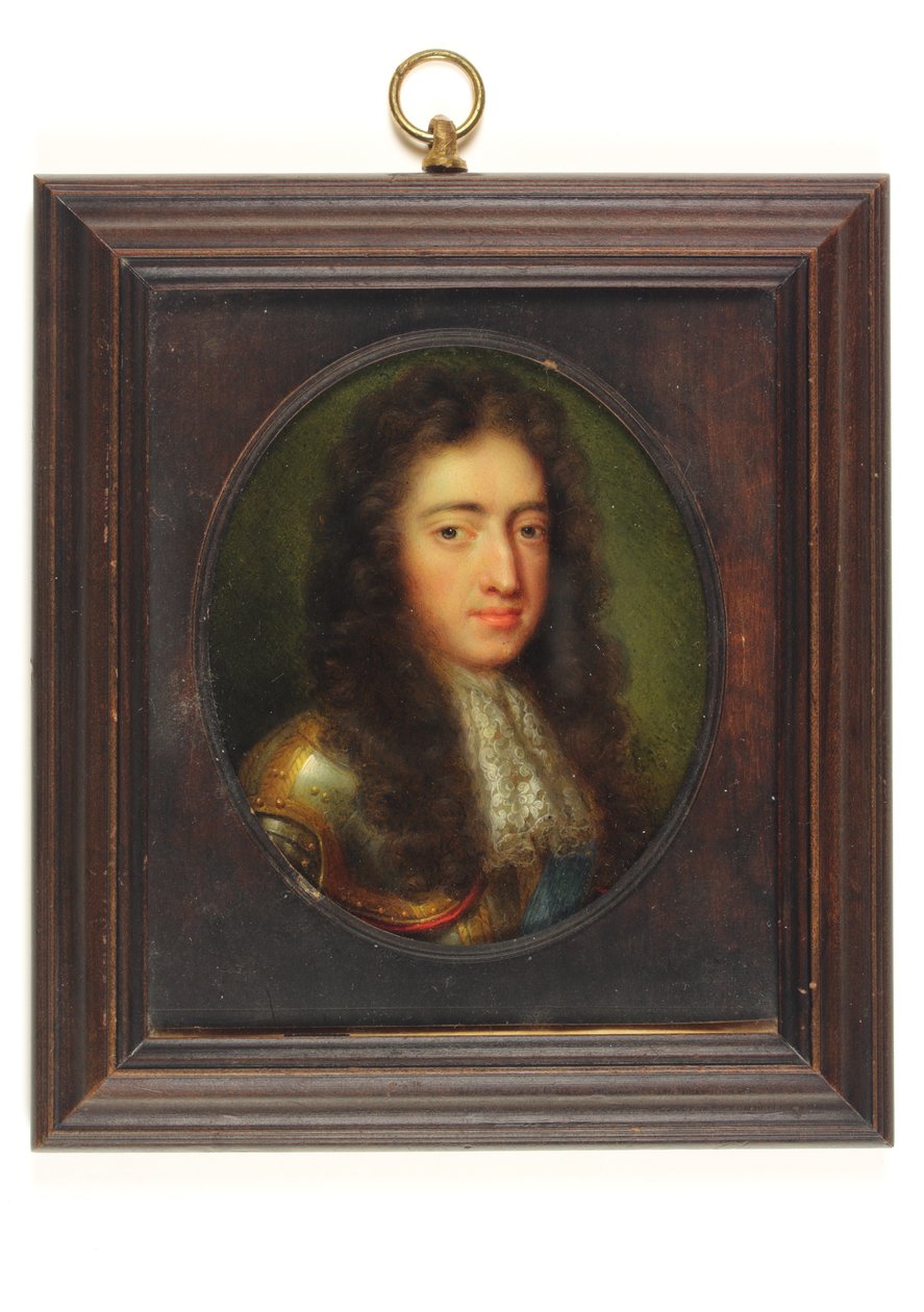 William III (akvarel på vellum) af Caspar Netscher