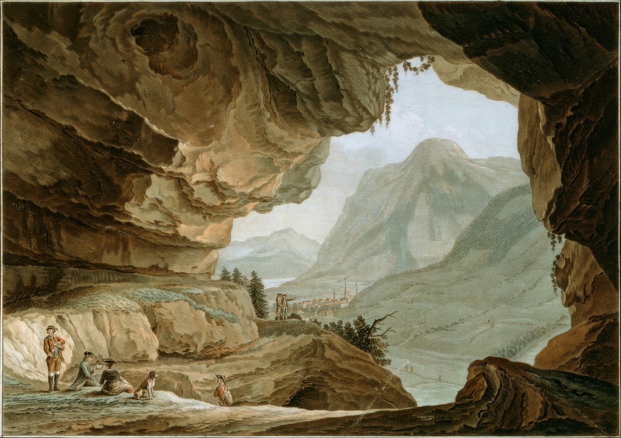 Dragens hule i kantonen Nidwalden af Caspar Wolf