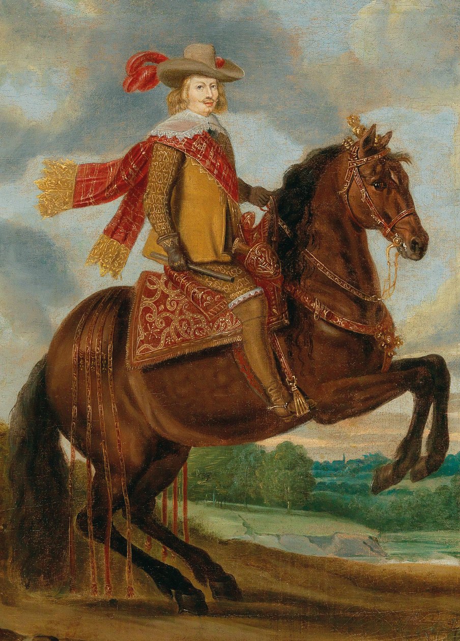 Rytterportræt af kardinal-Infante Ferdinand af Østrig 1609-1641. af Caspar de Crayer