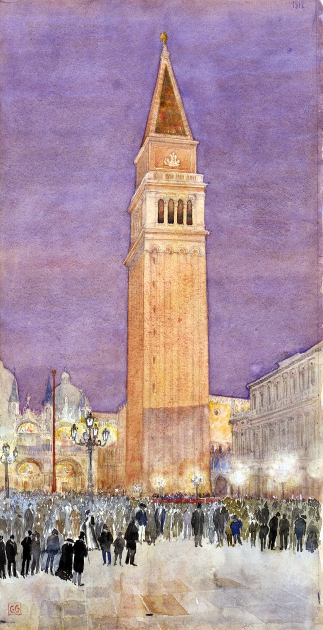Klokketårn, Markuspladsen, Venedig af Cass Gilbert