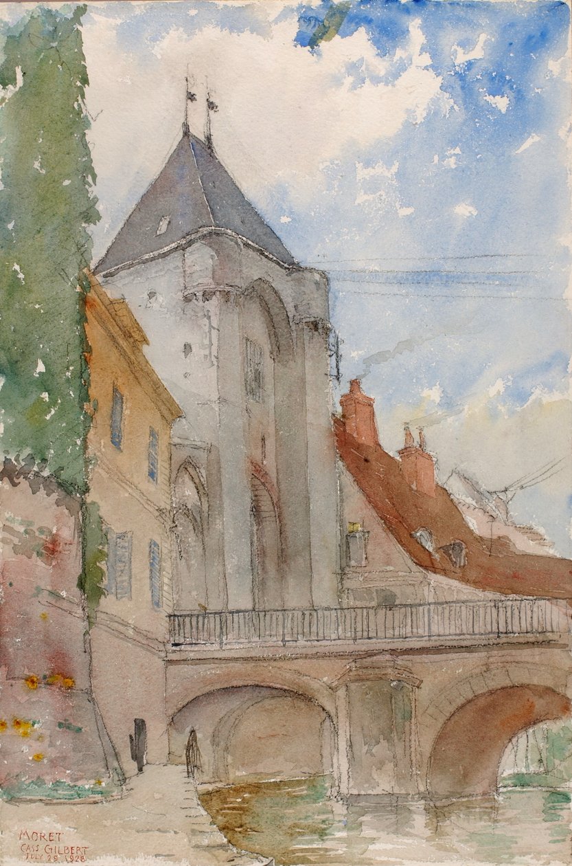 Bro ved Moret, Frankrig af Cass Gilbert