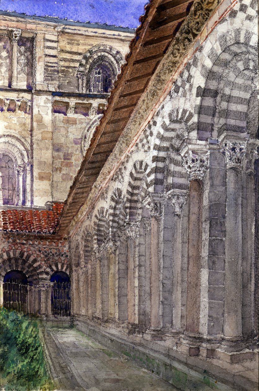 Katedralklosteret i Le Puy, 1929. af Cass Gilbert