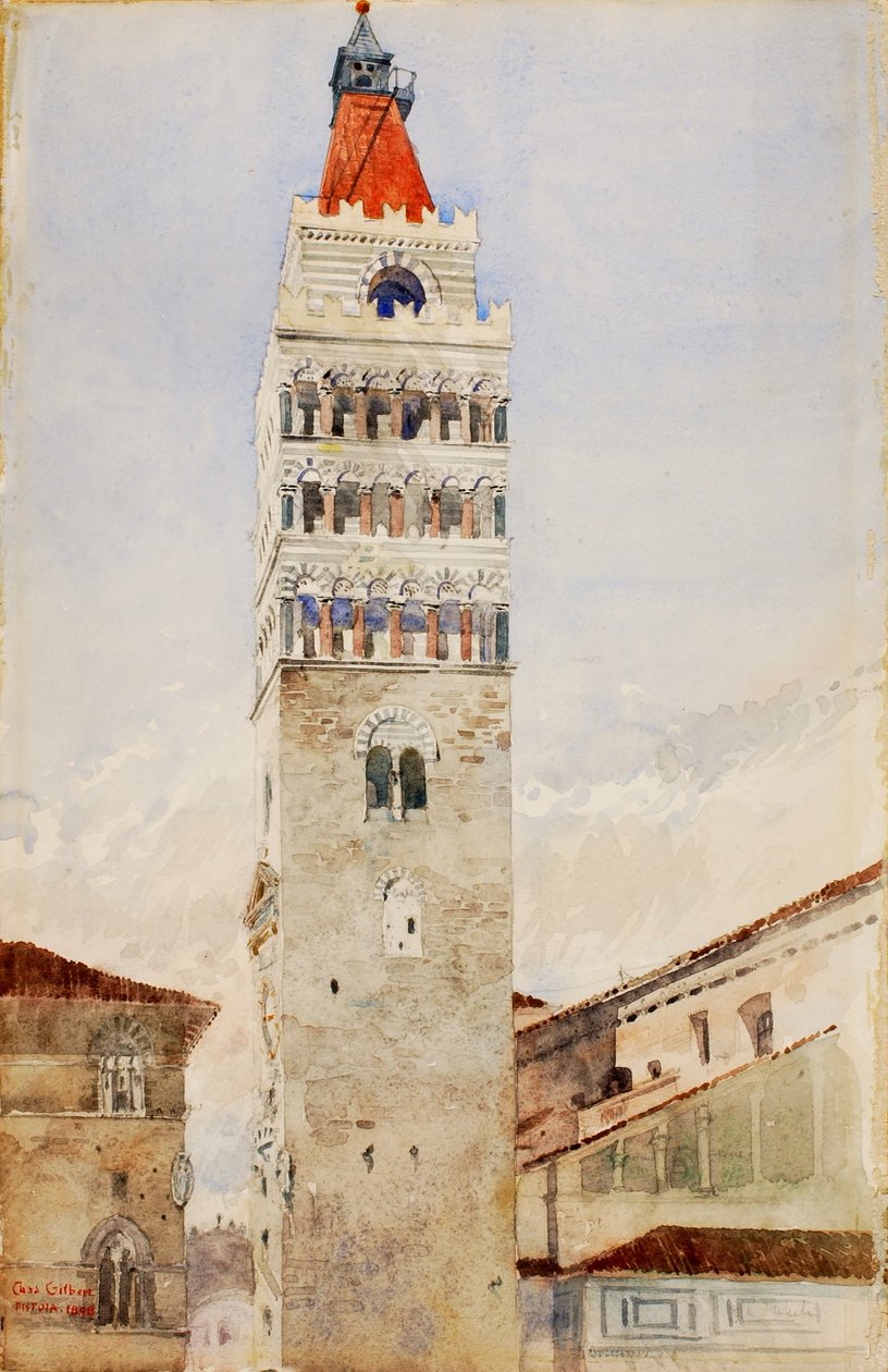 Katedralens tårn, Pistoia, Italien af Cass Gilbert