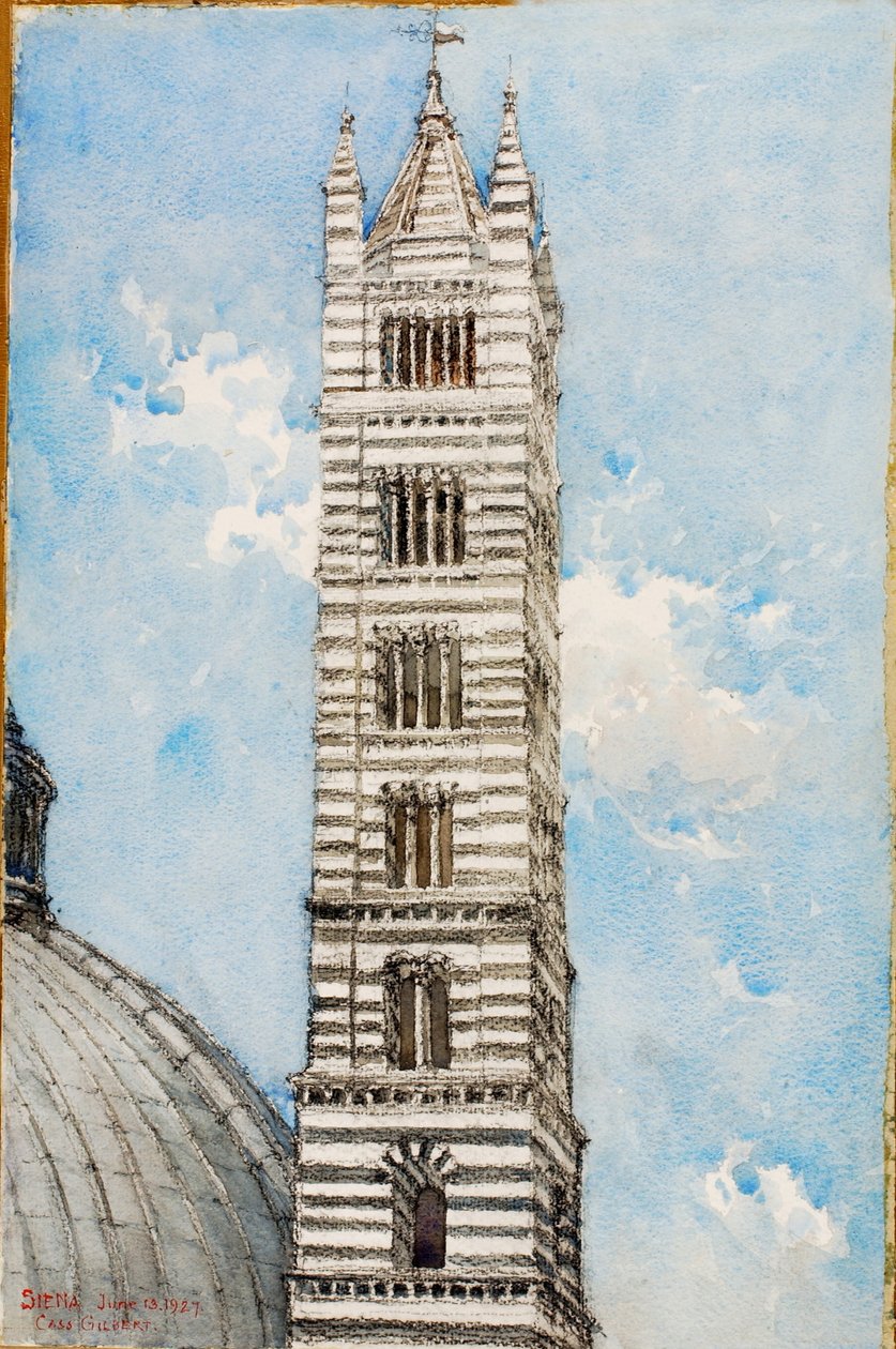 Katedralens tårn, Siena af Cass Gilbert