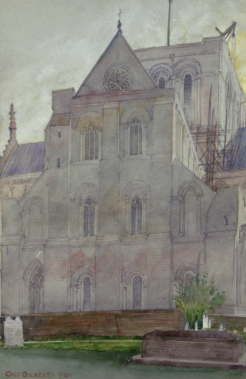 Det nordlige tværskib, Winchester Cathedral, England af Cass Gilbert