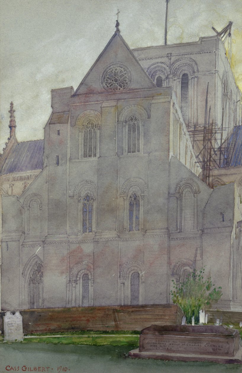North Transept, Winchester Cathedral, England, 1910. af Cass Gilbert