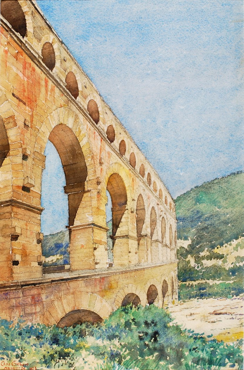Pont du Gard, Frankrig af Cass Gilbert