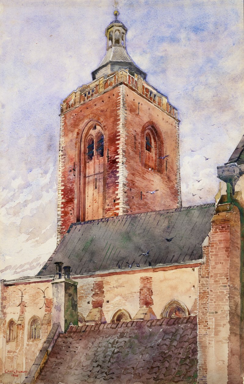 St. Martins Kirke, Utrecht, Holland, 1898. af Cass Gilbert