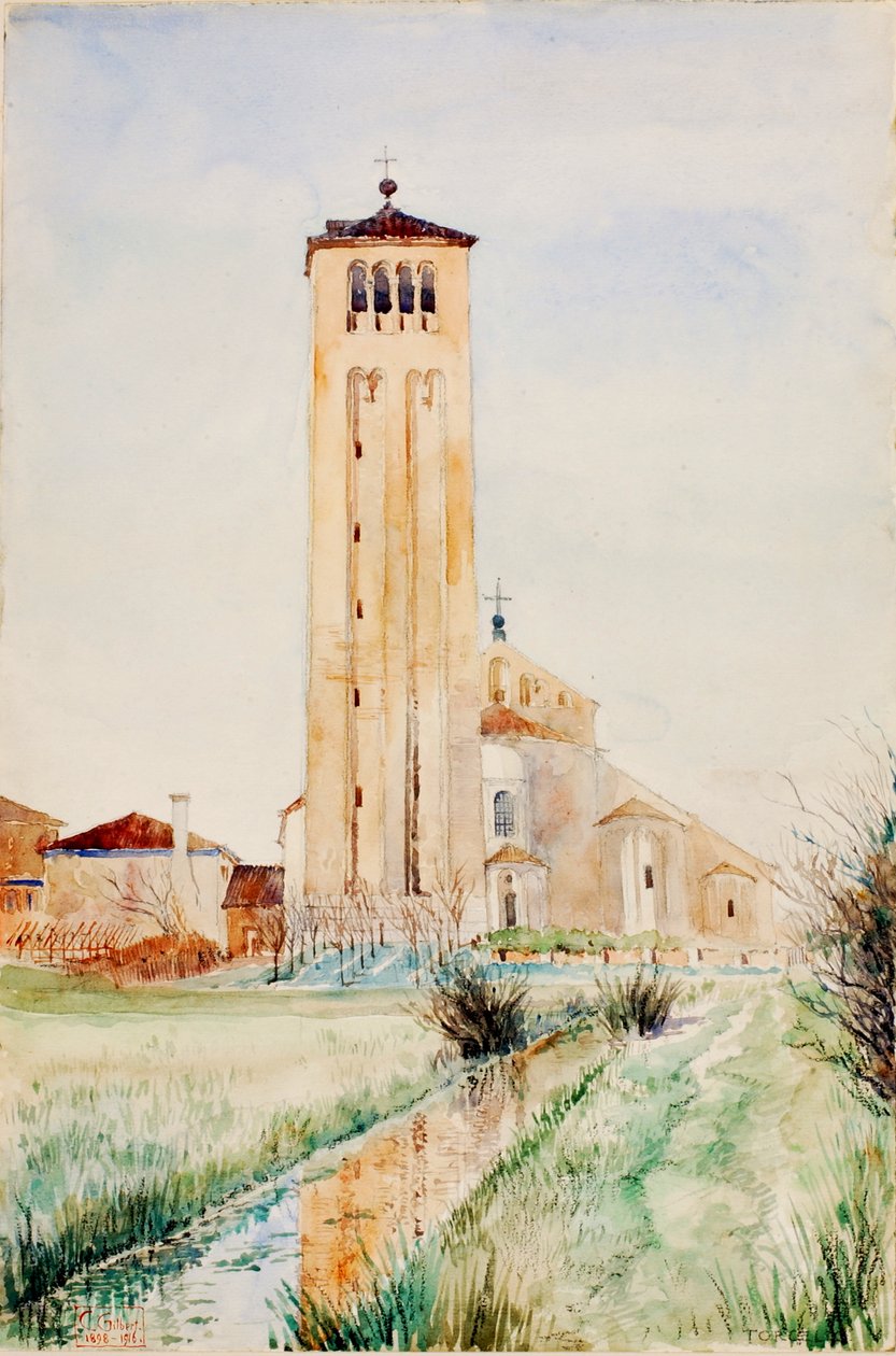 Tårnet, katedralen i Torcello, 1898-1916. af Cass Gilbert