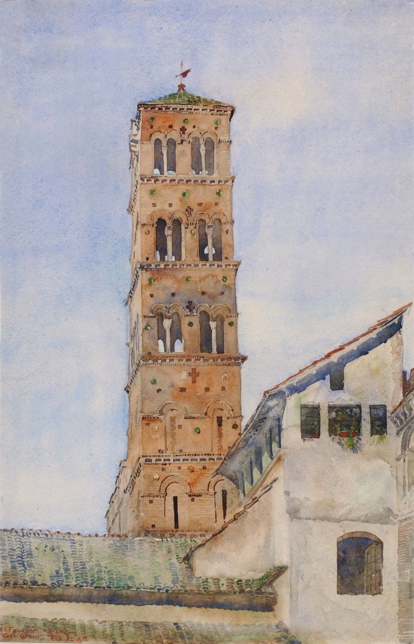 Tower, San Francisco Romano, Rom, 1898. af Cass Gilbert