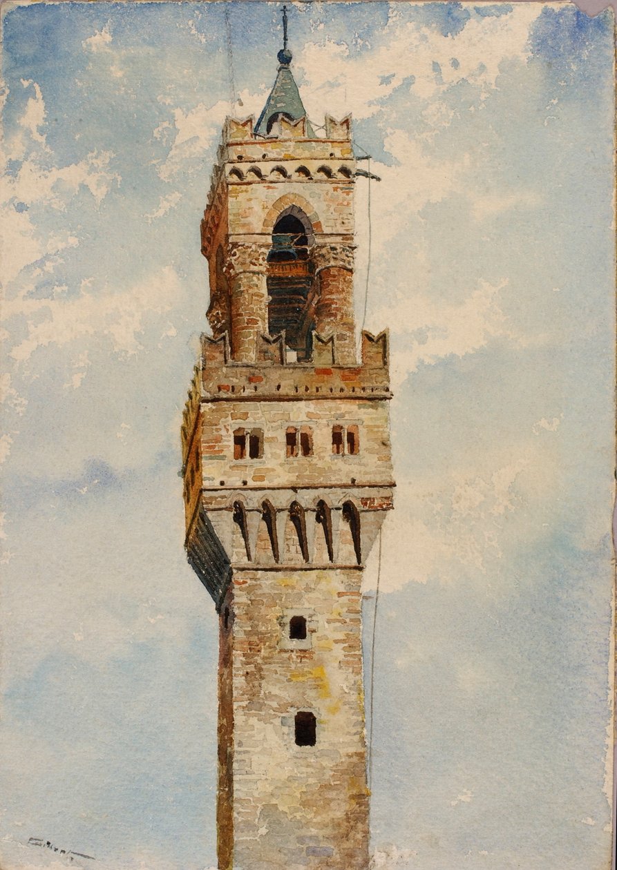 Tårnet på Palazzo Vecchio, Firenze, Italien af Cass Gilbert