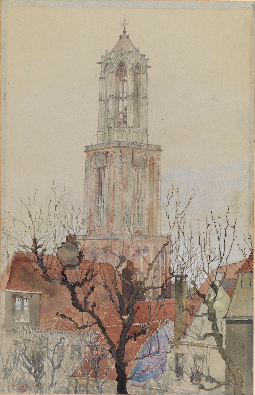 Tårnet på katedralen i Utrecht, Holland af Cass Gilbert