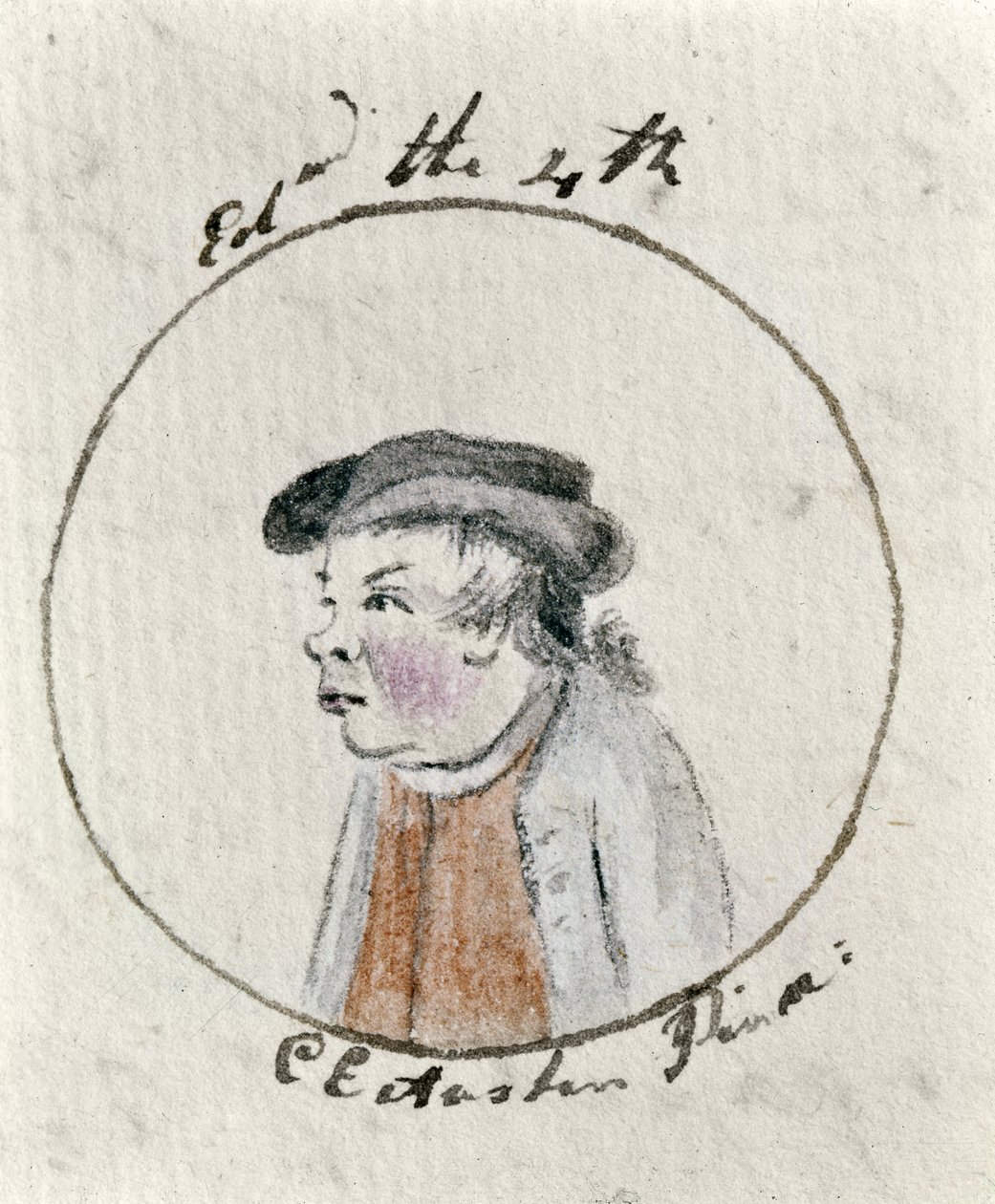 Edward IV, ca. 1790 (pen & blæk og wc på papir) af Cassandra Austen