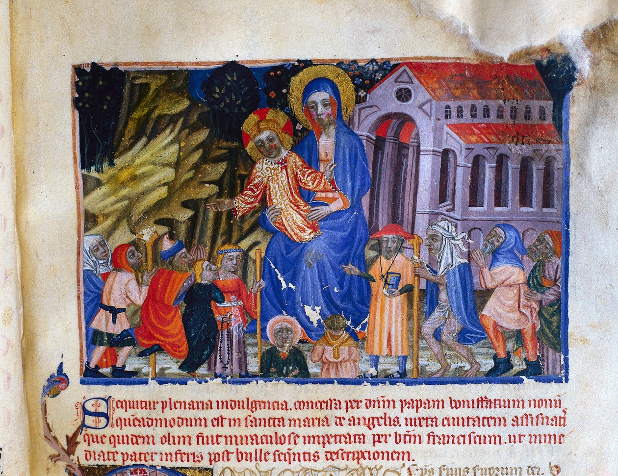 Miniature fra Vermeil Book of Montserrat af Catalan School