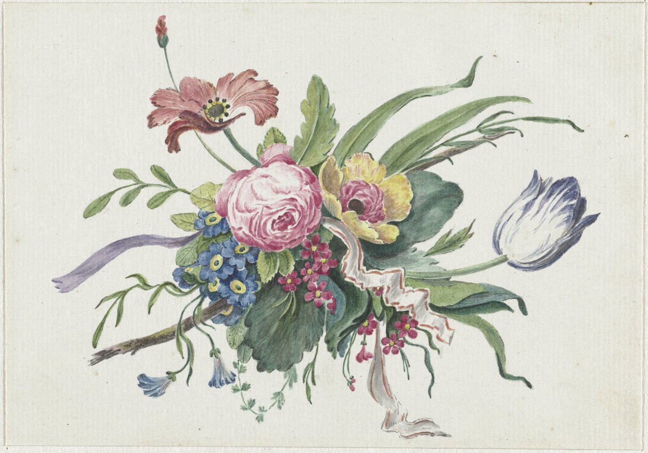 blomsterarrangement af Catharina Wilhelmina Schweickhardt